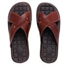 Chinelo Ortopédico Anatômico Anti Stress Masculino Couro
