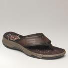 Chinelo Ortopédico Masculino Em Couro Pegada 132232