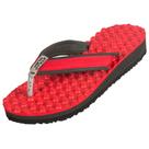 Chinelo Ortopédico Para Esporão e Fascite Plantar Massageador Stilloflex Vermelho