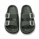 Chinelo Papete feminino Confortável com Duas Fivelas Ajustáveis Leve Antiderrapante Casual