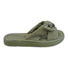 Chinelo Papete Feminino Modare Ultraconforto Superleve Laço Slide Antiderrapante 7208.101 Verde