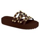 Chinelo Papete Feminino Moleca Tratorada Com Tachas 5489121