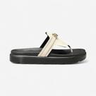 Chinelo Papete Improviso De Dedo Corrente Off White