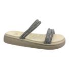 Chinelo Papete Sua Sia 9158.51744 Salto Baixo Flatform Briilho Menina