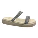 Chinelo Papete Sua Sia 9158.51744 Salto Baixo Flatform Briilho Menina