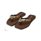 Chinelo Pedraria Golden Balls Rafitthy 022400 Cor:MarromTamanho:38 Chinelo Pedraria Golden Balls Rafitthy 022400 Cor:MarromTamanho:38
