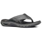 Chinelo Pegada 131663 Masculino Couro Preto Confortável -