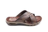 Chinelo Pegada Amortecedor Masculino Em Couro Ref. 131661