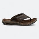 Chinelo Pegada em Couro Masculino 13166303