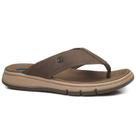 Chinelo Pegada em Couro - Masculino