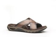 Chinelo Pegada Masculino Couro Amortech Original Conforto 131661-02