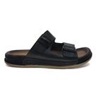 Chinelo Pegada Masculino Couro com Fivelas 134851 Cor:PretoTamanho:42Gênero:Homem