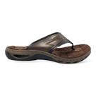 Chinelo Pegada Masculino Couro Marrom Amortech Confortável 131663