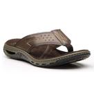 Chinelo Pegada Masculino em Couro - 131663 Tamanho:38Cor:Pinhão