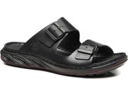 Chinelo Pegada Masculino em Couro Fivelas 134106