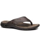 Chinelo Pegada Masculino Em Couro Ortopédico Anatômico 130684