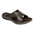 Chinelo Pegada Soft Couro Masculino 131661 Marrom Cravo