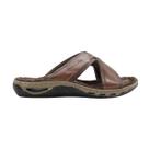 Chinelo Pegada Soft Masculino Em Couro Anilina Pinhão