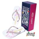 Chinelo Petite Jolie Fresh Glitter Estrela Feminino - Branco