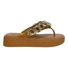 Chinelo Petite Jolie Hit Correntes PJ6515 Doce de Leite