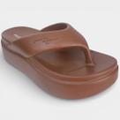 Chinelo Piccadilly Plataforma Marshmallow Feminino - Marrom
