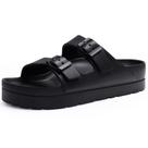 Chinelo plataforma feminino Goosecret preto 41