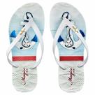 Chinelo Praia Feminino Âncora Branca, Magicc