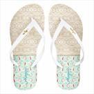 Chinelo Praia Feminino Conchas Palha, Magicc Bolsas