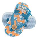 Chinelo Praia Pimpolho Azul Camuflado Solado Confortável -
