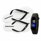 Chinelo Quemdiria Original Confortável e Relógio