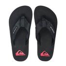 Chinelo Quiksilver Layback Omni Baic Preto Vermelho