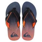 Chinelo Quiksilver Molokai Layback Preto Laranja