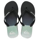 Chinelo Quiksilver Slab Preto e Verde