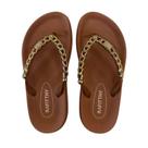 Chinelo Rafitthy - Feminino - Marrom - 3536