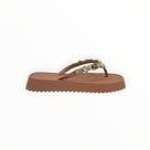 Chinelo Rafitthy Flat Slide Shine Com Pedrarias Feminino Adulto Ref. 19.16402