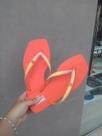 Chinelo Ramarim Solarize com glitter cor Laranja Ref.: 241244