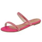 Chinelo Rasteira em Tiras com Strass Beira Rio 8384.652