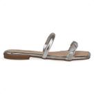 Chinelo Rasteira Feminina Mississipi Metalisado Strass Brilhos Mi951
