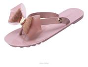 Chinelo Rasteira Feminino Com Laço Coração moda confortável antiderrapante Miss Miss Ref 10150