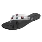 Chinelo Rasteira Feminino com PEDRAS COLORIDAS Miss Miss