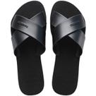 Chinelo Rasteira Havaianas Aqua Metallic Tiras em X