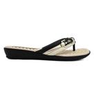 Chinelo Rasteira Piccadilly Tira Grossa Detalhe Metalico Super Confortável Feminino 500347/ (64941)