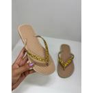 Chinelo Rasteiras Feminino Strass Luxo