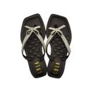 Chinelo Rasteirinha Infantil Meninas Brilho Laço Lola Cor:PretoTamanho:25/26
