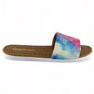 Chinelo Rateirinha Slide Tiedye Feminino Moda Praia Férias