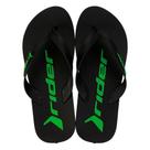 Chinelo Rider Feel Cor Preto e Verde Tamanho 41/42 1 Par