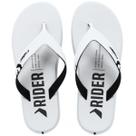 Chinelo Rider R1 Prime Masculino - Branco e Preto