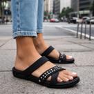 Chinelo Rio Fem. Palmilha Macia Maxisense Boaonda 2519110 Cor:Preto/PretoTamanho:36