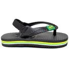 Chinelo Sandália Bebê Menino Menina Com Elástico Confortável Preto Chinelo Sandália Bebê Menino Menina Com Elástico Confortável Preto