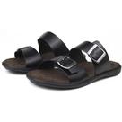 Chinelo Sandália Casual Masculino Couro Látego